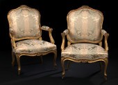 Pair of Louis XV-Style Giltwoo