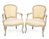 PAIR OF LOUIS XV-STYLE GRIS PE