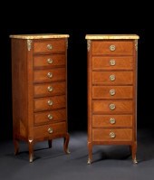 Pair of Louis XV-Style Mahogan