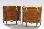 Pair of Louis XV-Style Mahogan