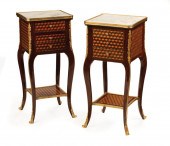 PAIR OF LOUIS XV-STYLE PARQUET