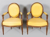 PAIR OF LOUIS XVI BEECHWOOD FA