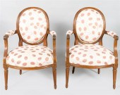 PAIR OF LOUIS XVI BEECHWOOD FA
