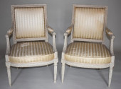 PAIR OF LOUIS XVI CRÃˆME PAINT