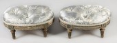 PAIR OF LOUIS XVI GREY AND BLU