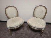 PAIR OF LOUIS XVI LIGHT GRAY P