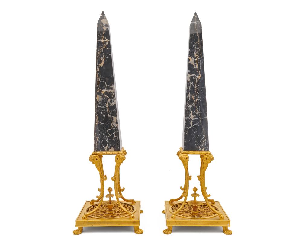 PAIR OF LOUIS XVI ORMOLU AND PORTOR
