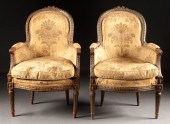 Pair of Louis XVI style carved