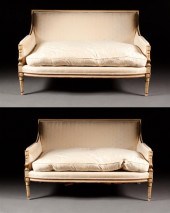 Pair of Louis XVI style carved