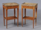 PAIR OF LOUIS XVI STYLE INLAID
