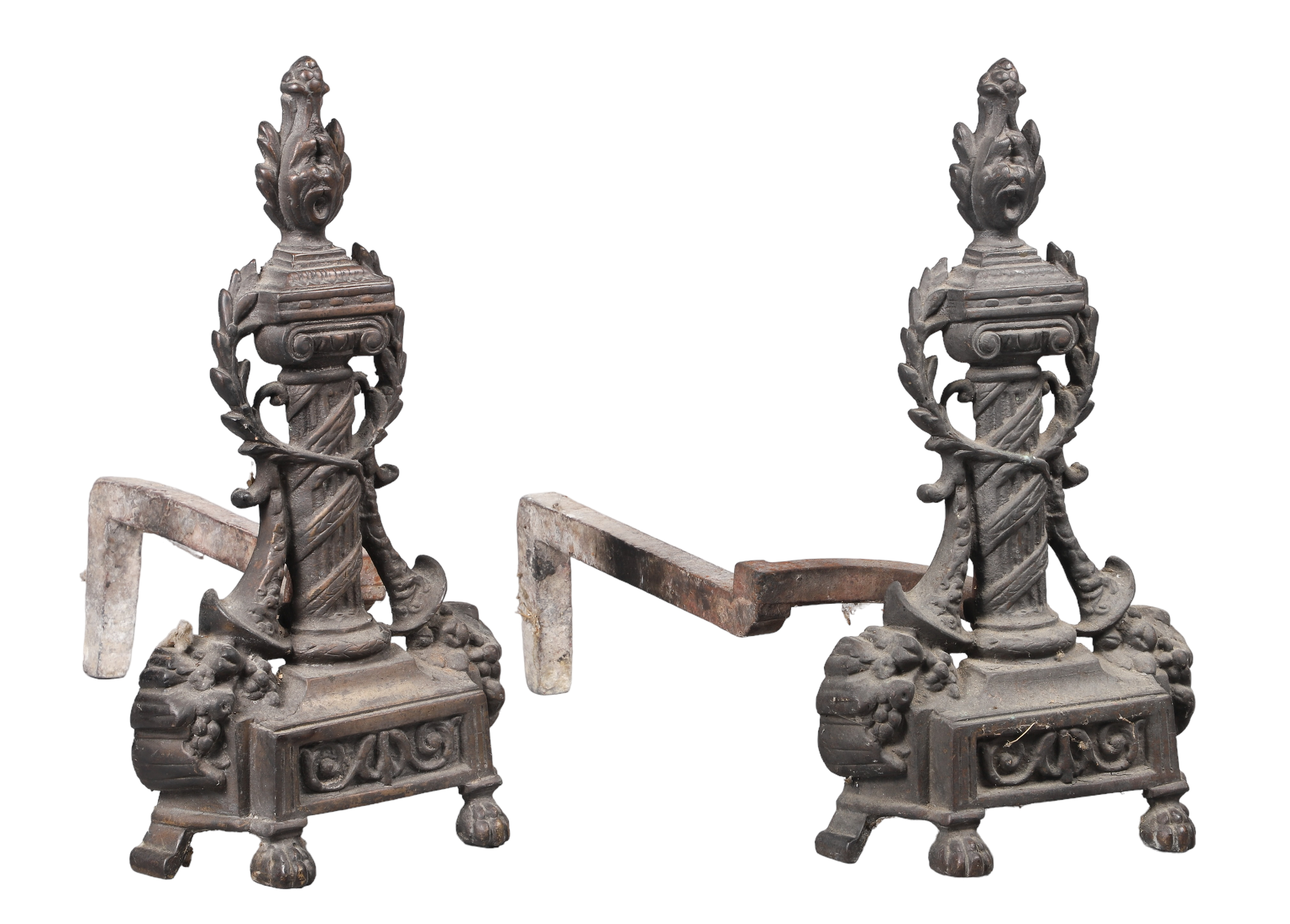 Pair of Louis XVI style bronze