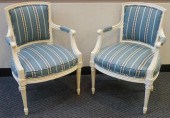 PAIR OF LOUIS XVI STYLE WHITE