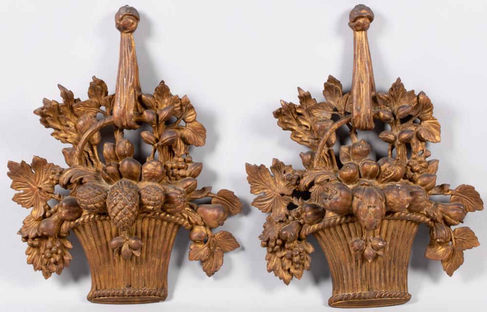 PAIR OF LOUIS XVI STYLE GILTWOOD