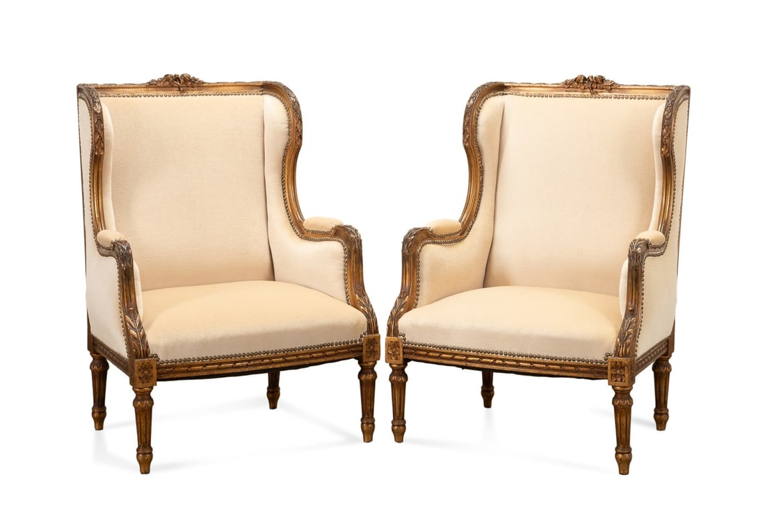 PAIR OF LOUIS XVI STYLE GILT