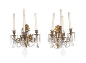 PAIR OF LOUIS XVI STYLE BRONZE