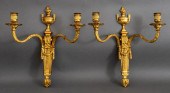 PAIR OF LOUIS XVI STYLE GILDED