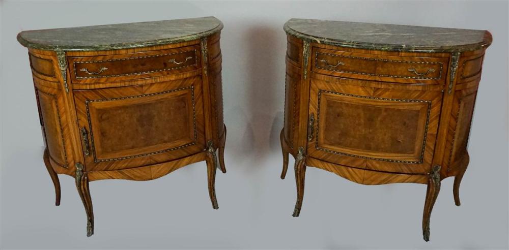 PAIR OF LOUIS XVI STYLE MAHOGANY