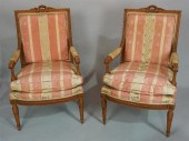 PAIR OF LOUIS XVI STYLE CARVED