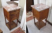 PAIR OF LOUIS XVI STYLE MARBLE