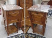 PAIR OF LOUIS XVI STYLE MARBLE