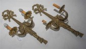 PAIR OF LOUIS XVI STYLE BRASS