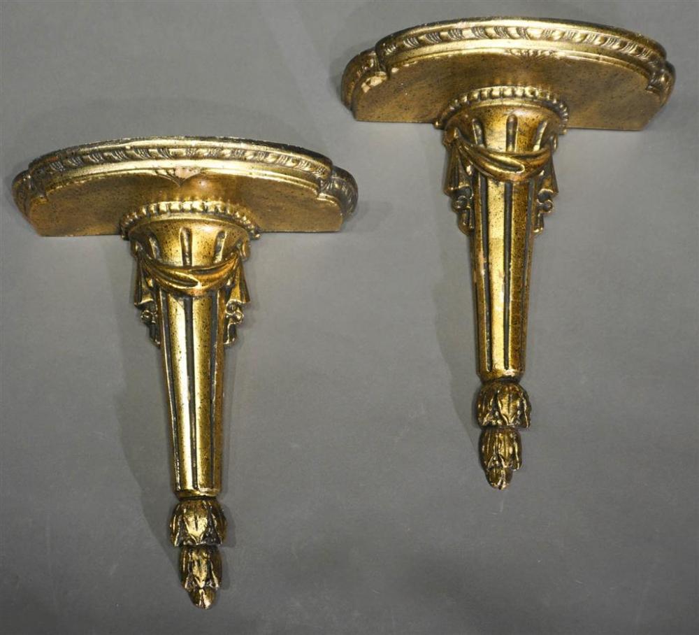 PAIR OF LOUIS XVI STYLE GILT