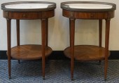 PAIR OF LOUIS XVI STYLE SATINW
