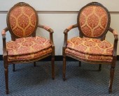 PAIR OF LOUIS XVI STYLE CARVED