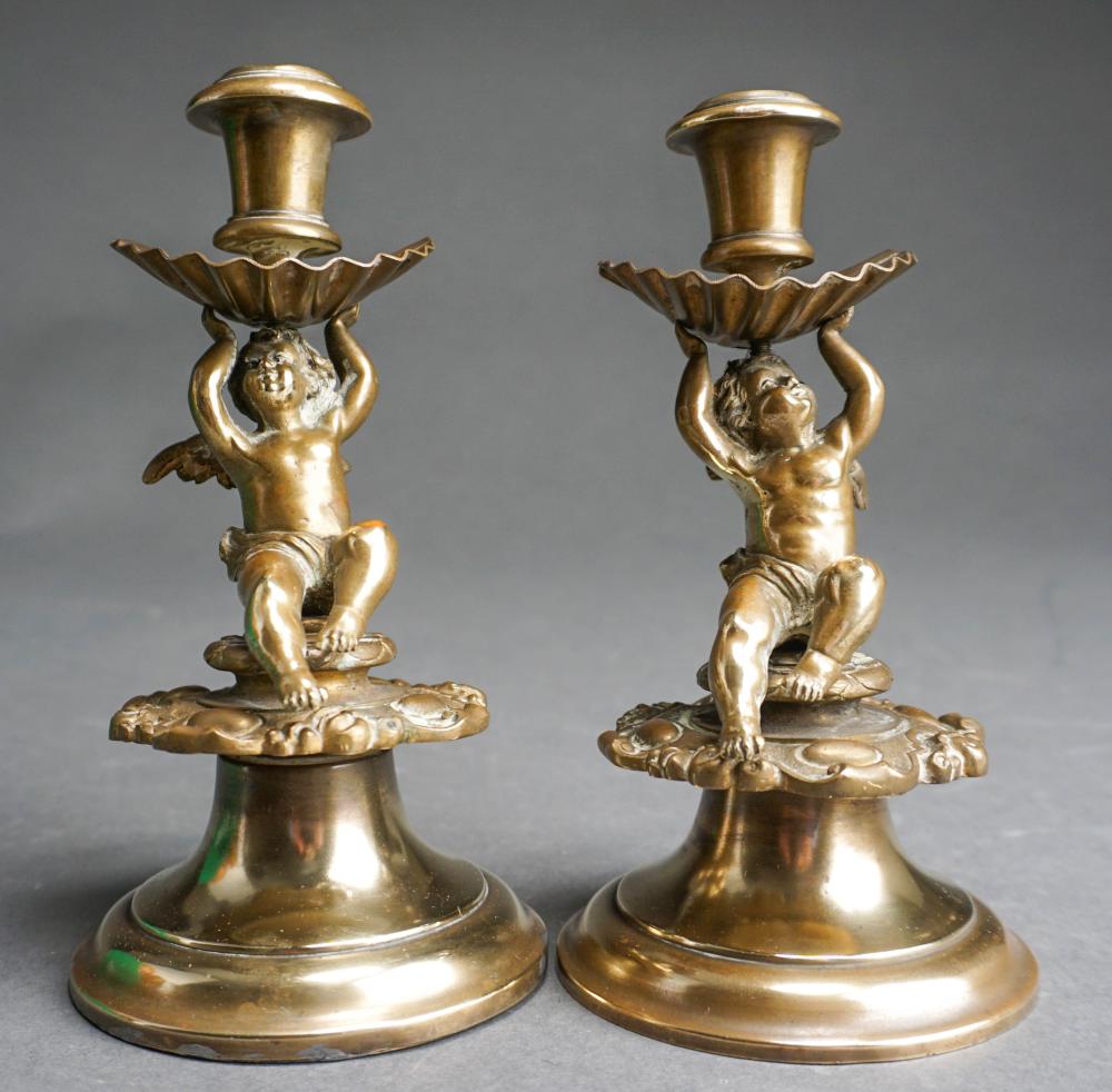 PAIR OF LOUIS XVI STYLE BRONZE