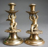 PAIR OF LOUIS XVI STYLE BRONZE
