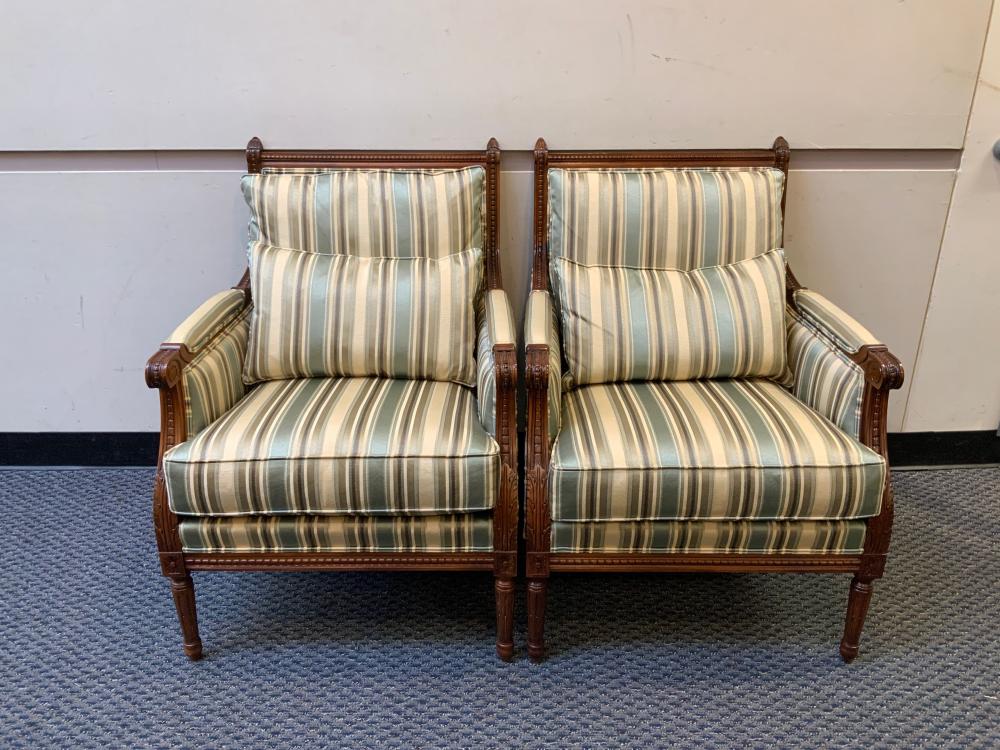 PAIR OF LOUIS XVI STYLE FRUITWOOD