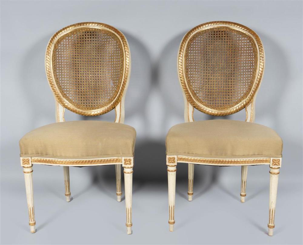 PAIR OF LOUIS XVI STYLE WHITE