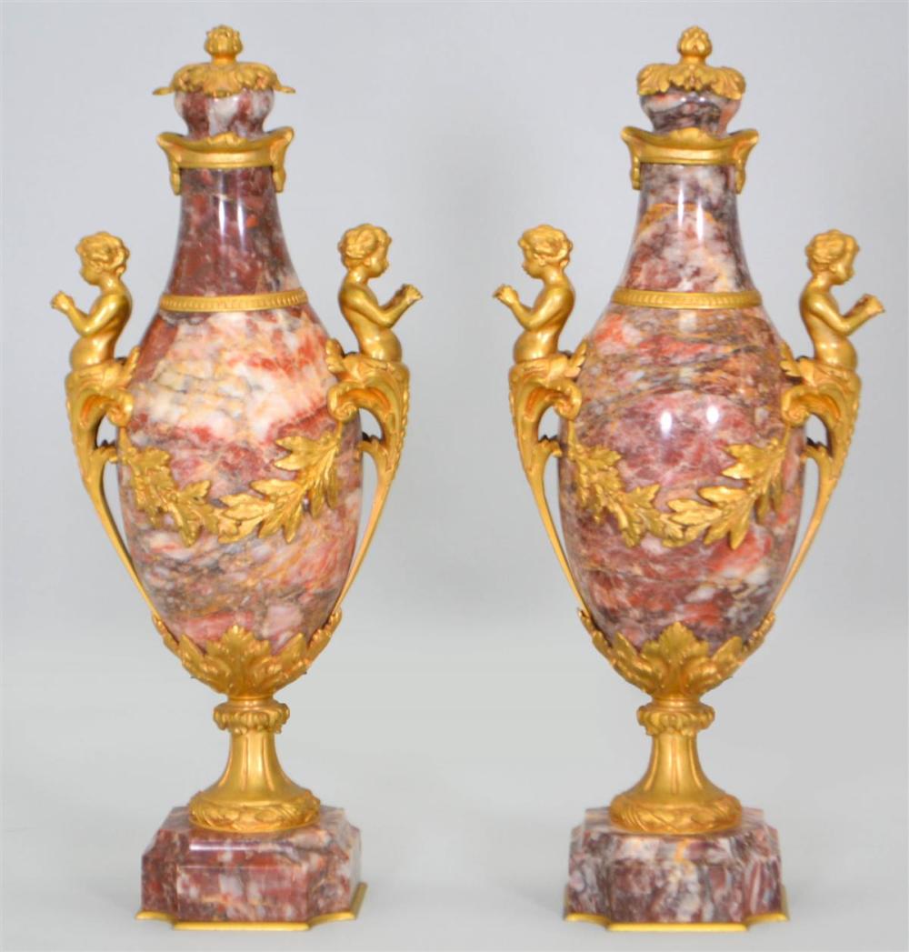 PAIR OF LOUIS XVI STYLE ORMOLU