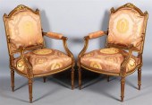 PAIR OF LOUIS XVI STYLE PARCEL