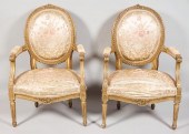 PAIR OF LOUIS XVI STYLE GILTWO