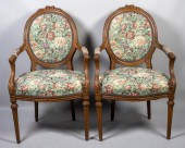 PAIR OF LOUIS XVI STYLE BEECHW