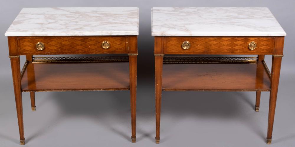 PAIR OF LOUIS XVI STYLE BRASS