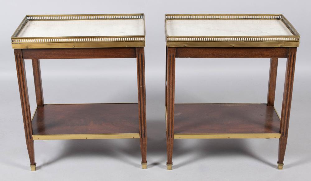 PAIR OF LOUIS XVI STYLE BRASS