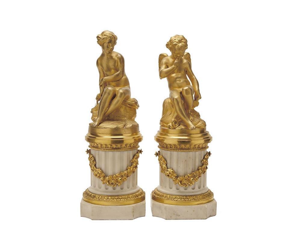 PAIR OF LOUIS XVI STYLE WHITE