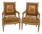 PAIR OF LOUIS XVI STYLE FAUTEU