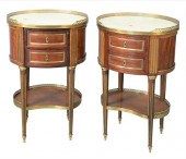PAIR OF LOUIS XVI STYLE OVAL S