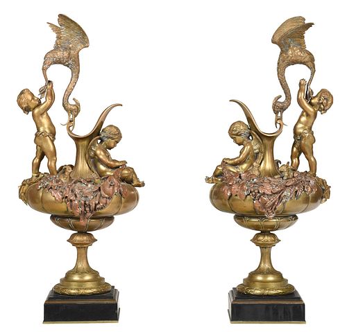 PAIR OF LOUIS XVI STYLE FIGURAL