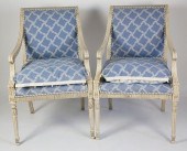 PAIR OF LOUIS XVI STYLE OPEN A