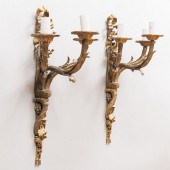 PAIR OF LOUIS XVI STYLE GILT-B