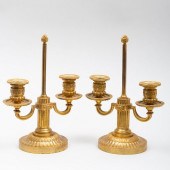 PAIR OF LOUIS XVI STYLE GILT-B