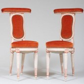 PAIR OF LOUIS XVI STYLE PAINTE