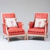 PAIR OF LOUIS XVI STYLE PAINTE