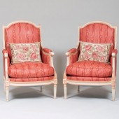 PAIR OF LOUIS XVI STYLE PAINTE