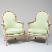 PAIR OF LOUIS XVI STYLE PAINTE