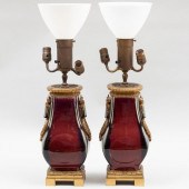 PAIR OF LOUIS XVI STYLE GILT-B